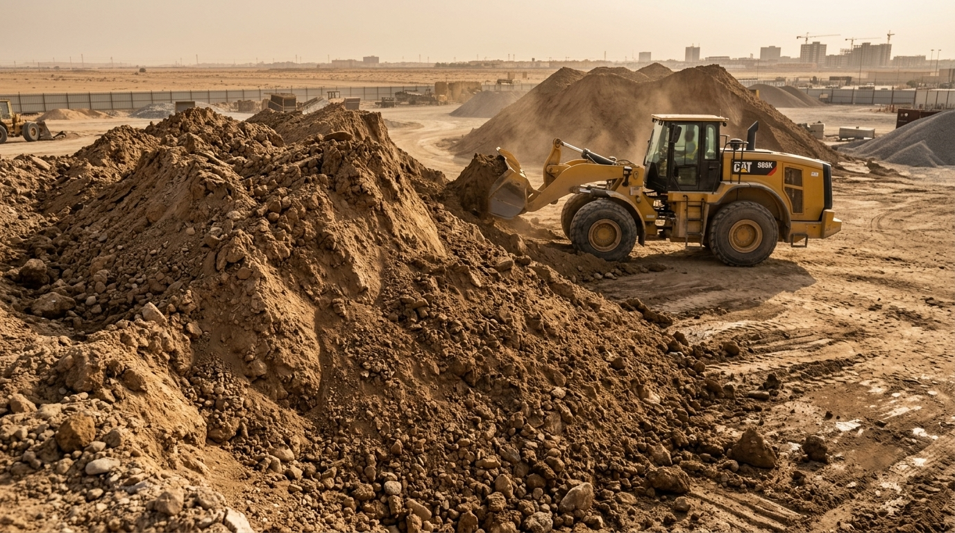 Construction soil supply in Layla, Al-Aflaj, Riyadh Region, Saudi Arabia