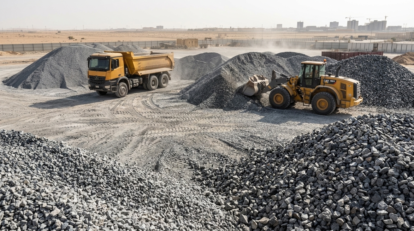 Stone and aggregate construction material supply